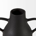 Cyrus Black Two handled Vase Decorative Object - Default Title