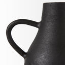 Cyrus Black Two handled Vase Decorative Object - Default Title