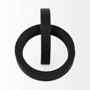 Rafiki Two Blackened Hammered Finish Metal Conjoined Circles - Default Title