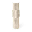 Cardon 230H Cream Ceramic Vase - Default Title