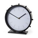 Marian 110L x 31W x 110H Black Studded Round Table Clock - Default Title