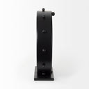 Marian 110L x 31W x 110H Black Studded Round Table Clock - Default Title