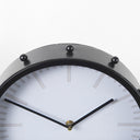 Marian 110L x 31W x 110H Black Studded Round Table Clock - Default Title