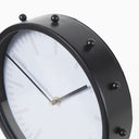 Marian 110L x 31W x 110H Black Studded Round Table Clock - Default Title