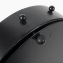 Marian 110L x 31W x 110H Black Studded Round Table Clock - Default Title