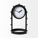 Marian 75L x 57W x 130H Black Studded Table Clock - Default Title