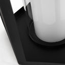 Balley 94L x 94W x 197H Set of Two Matte Black Metal Hexagonal Candle Holder Lanterns - Default Title