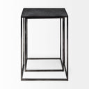 Kasey Set of 2 177L x 126W x 244H Galvanized Metal Nesting Accent Tables - Default Title
