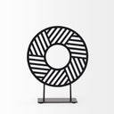 Micra 91L x 26W x 109H Matte Black Metal Decorative Object on a Stand - Default Title