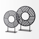 Micra 91L x 26W x 109H Matte Black Metal Decorative Object on a Stand - Default Title