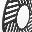 Micra 91L x 26W x 109H Matte Black Metal Decorative Object on a Stand - Default Title