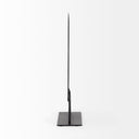 Micra 110L x 30W x 134H Matte Black Metal Decorative Object on a Stand - Default Title