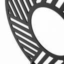 Micra 110L x 30W x 134H Matte Black Metal Decorative Object on a Stand - Default Title