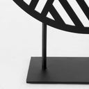 Micra 110L x 30W x 134H Matte Black Metal Decorative Object on a Stand - Default Title