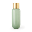 Minty 57L x 57W x 168H Green Glass Vase WMatte Gold Metal Neck Cuff - Default Title