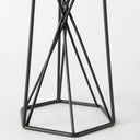 Sixx I Small Antiqued Metal Hexagonal Table Candle Holder - Default Title