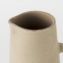Garand Small 13H Two-Toned White Natural Ceramic Jug - Default Title