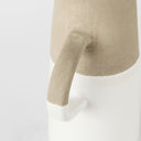 Garand Small 13H Two-Toned White Natural Ceramic Jug - Default Title