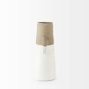 Garand Medium 15H Two-Toned White Natural Ceramic Jug - Default Title