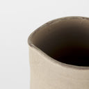 Garand Medium 15H Two-Toned White Natural Ceramic Jug - Default Title