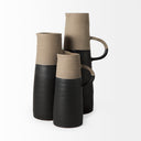 Garand Small 13H Two-Toned BlackNatural Ceramic Jug - Default Title