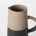 Garand Small 13H Two-Toned BlackNatural Ceramic Jug - Default Title