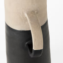 Garand Large 188H Two-Toned BlackNatural Ceramic Jug - Default Title