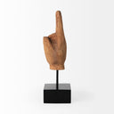Saxum 4L x 4W Natural Wooden Carved Hang Loose Hand - Default Title
