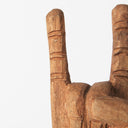 Saxum 4L x 4W Natural Wooden Carved Hang Loose Hand - Default Title