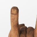 Saxum 4L x 4W Natural Wooden Carved Hang Loose Hand - Default Title