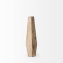 Allen II Small Natural Wooden Base Oval Vase - Default Title