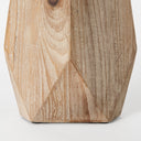 Allen II Small Natural Wooden Base Oval Vase - Default Title