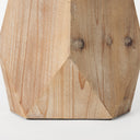 Allen III Tall Natural Wooden Base Oval Vase - Default Title