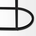 Celine 242 L x 126 W x 224 H Set of Two BlackSilver Metal and Glass Nesting Accent Tables - Default Title