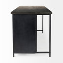Dimitra 620L x 320W x 360H Dark Iron WGlass Doors Kitchen Island - Default Title