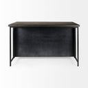 Dimitra 620L x 320W x 360H Dark Iron WGlass Doors Kitchen Island - Default Title