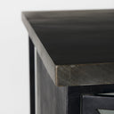 Dimitra 620L x 320W x 360H Dark Iron WGlass Doors Kitchen Island - Default Title