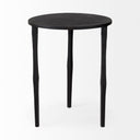 Timothy 160L x 160W X 200H Ebony Black Iron Side Table - Default Title