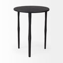 Timothy 160L x 160W X 200H Ebony Black Iron Side Table - Default Title