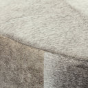 Zahavi 36 Gray Hair-On-hide WMetal Base Ottoman - Default Title