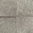 Zahavi I 20 Grey-toned hair-on-hide ottoman - Default Title