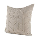 Ivivva 20L x 20W Beige Fabric Textured Decorative Pillow Cover - Default Title