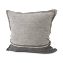 Zadie 20L x 20W Light Gray and Dark Gray Fabric Color Blocked Decorative Pillow Cover - Default Title