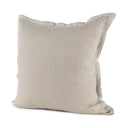 Mae 20L x 20W Beige Fabric Decorative Pillow Cover - Default Title