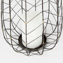 Petiole II Large Gold Toned Metal Table Candle Holder - Default Title