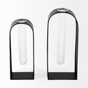 Boyer 51L x 30W x 120H Black Metal WGlass Set of Two Test Tube Decorative Objects - Default Title