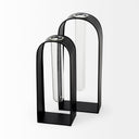 Boyer 51L x 30W x 120H Black Metal WGlass Set of Two Test Tube Decorative Objects - Default Title