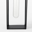 Boyer 51L x 30W x 120H Black Metal WGlass Set of Two Test Tube Decorative Objects - Default Title