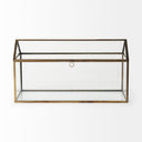 Hutt 16L x 6W x 9H Gold Glass Terrarium Box - Default Title