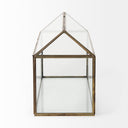 Hutt 16L x 6W x 9H Gold Glass Terrarium Box - Default Title